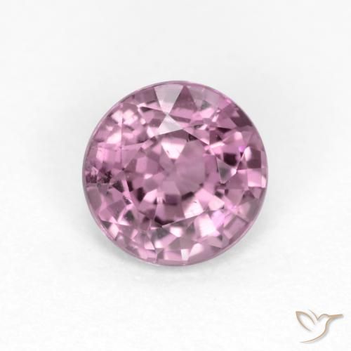 0.56ct Natural Púrpura medio espinela, Redondo, VS