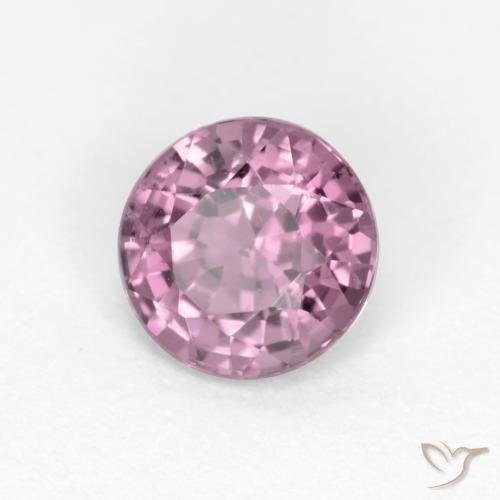Espinela Púrpura medio natural de 0.56 ct, Redondo, VS
