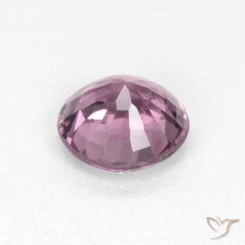 Espinela Púrpura medio natural de 0.56 ct, Redondo, VS