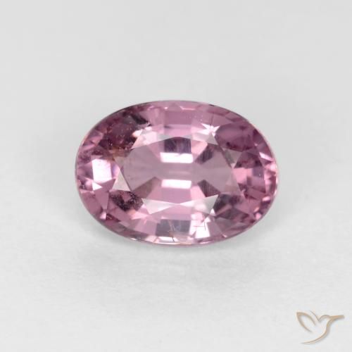 0.59ct Natural Púrpura rojizo claro espinela, Ovalada, VS