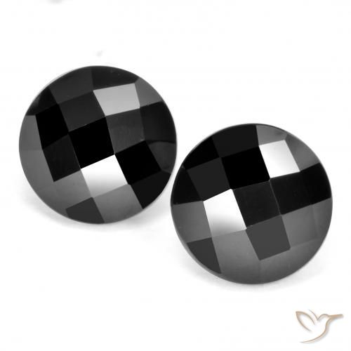 6.63ctw Natural Negro Espinela, Redondo, Opaco