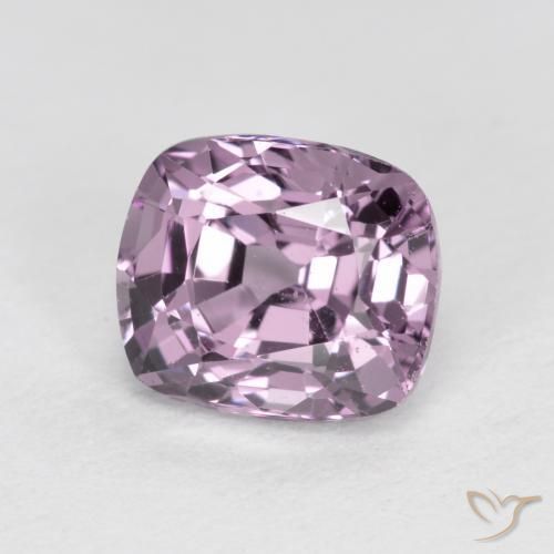 Espinela Púrpura rosáceo claro natural de 1.45 ct, Forma Cojín, VS