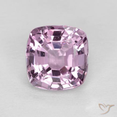 1.27ct Natural Púrpura rosáceo muy claro Espinela, Forma Cojín, VS