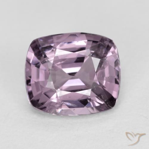 1.03ct Natural Púrpura gris Espinela, Forma Cojín, VS