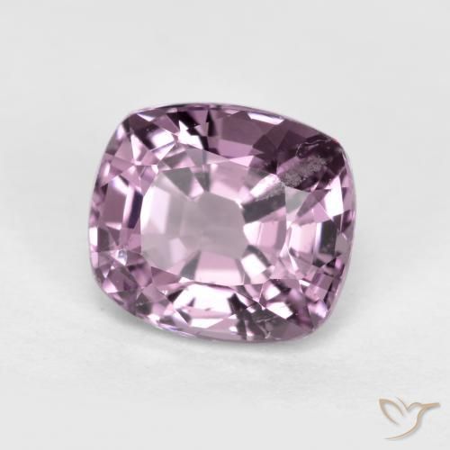 Espinela Tono malva intenso natural de 1.30 ct, Forma Cojín, VS-SI