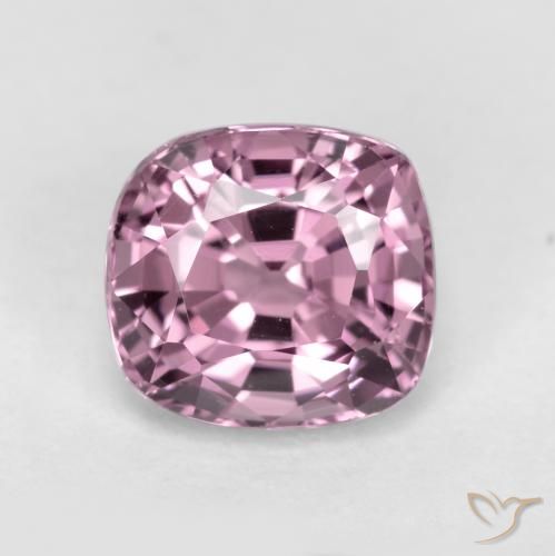 1.30ct Natural Púrpura medio Espinela, Forma Cojín, VS, Photo A