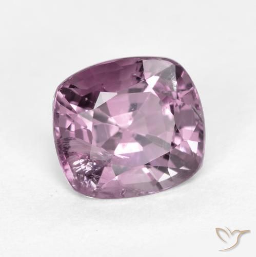 Espinela Malva intenso natural de 1.17 ct, Forma Cojín, VS-SI