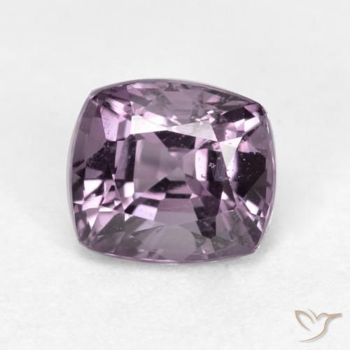 0.93ct Natural Púrpura gris Espinela, Forma Cojín, VS
