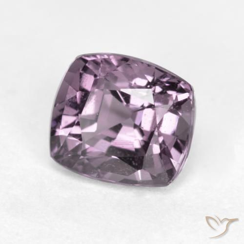Espinela Púrpura gris natural de 0.93 ct, Forma Cojín, VS