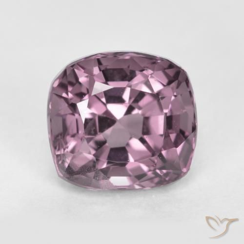 1.24ct Natural Púrpura gris espinela, Forma Cojín, VS, Photo A