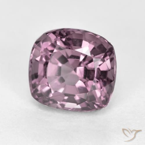 Espinela Púrpura gris natural de 1.24 ct, Forma Cojín, VS