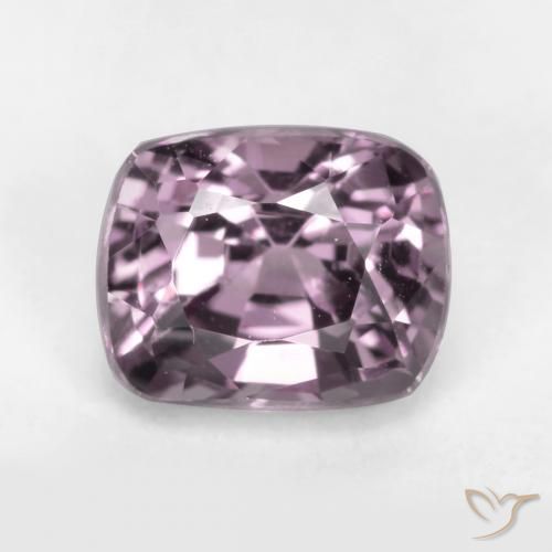 0.79ct Natural Púrpura gris espinela, Forma Cojín, VS
