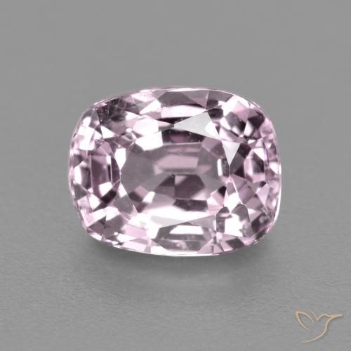 1.20ct Natural Púrpura rosáceo muy claro Espinela, Forma Cojín, VS