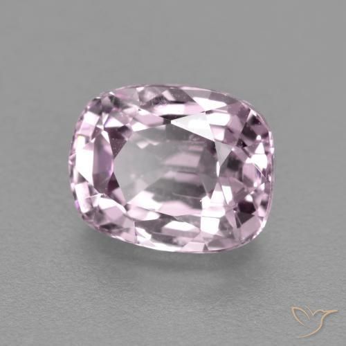 Espinela Púrpura rosáceo muy claro natural de 1.20 ct, Forma Cojín, VS