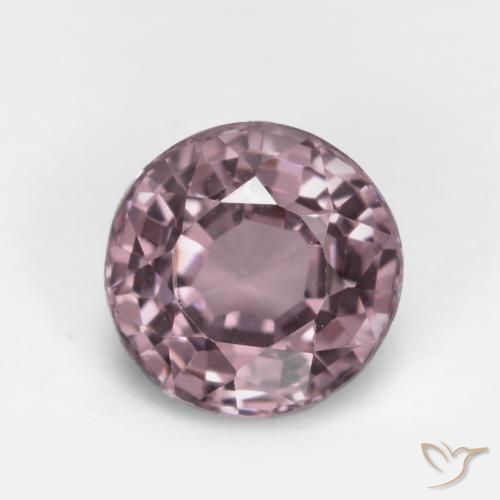 0.61ct Natural Púrpura rosado Espinela, Redondo, VS