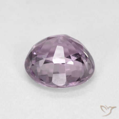 Espinela Púrpura rosáceo gris natural de 0.63 ct, Redondo, VS
