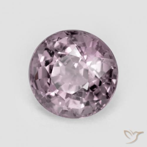 Espinela Púrpura grisáceo claro natural de 0.72 ct, Redondo, VS