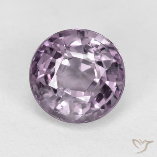 0.72ct Natural Púrpura medio espinela, Redondo, VVS-VS