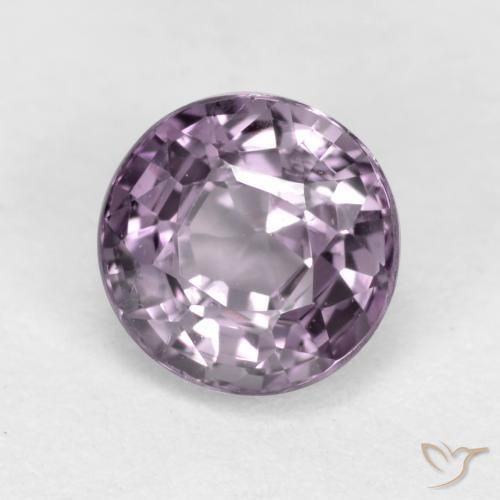 Espinela Púrpura medio natural de 0.72 ct, Redondo, VVS-VS