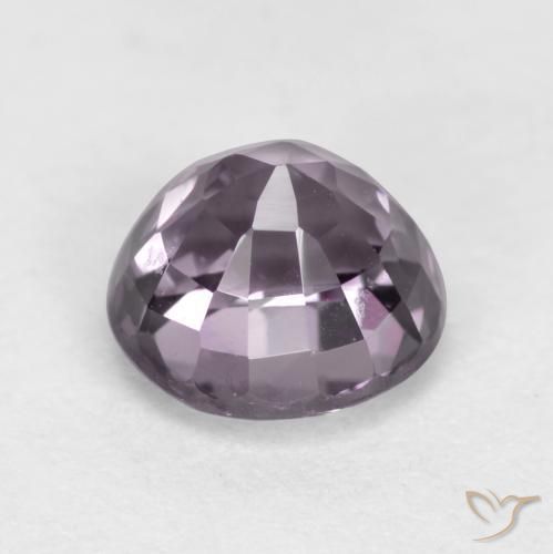 Espinela Púrpura medio natural de 0.72 ct, Redondo, VVS-VS