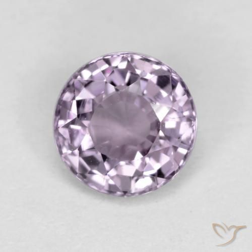 Espinela violeta natural de 0,53 ct, corte redondo, VS