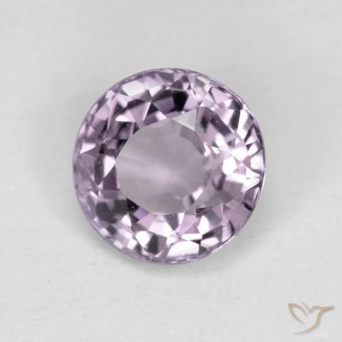 Espinela violeta natural de 0,53 ct, corte redondo, VS