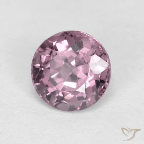 Espinela Púrpura medio natural de 0.51 ct, Redondo, VS