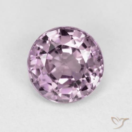 0.60ct Natural Púrpura claro Espinela, Redondo, VVS-VS