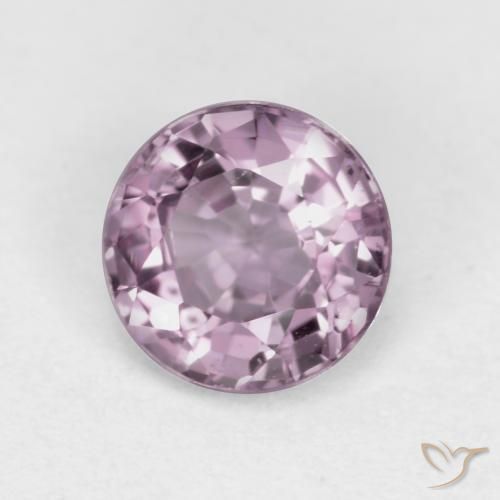 Espinela Púrpura claro natural de 0.60 ct, Redondo, VVS-VS