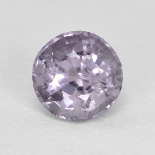 Espinela gris natural de 0,62 ct, corte redondo, VS