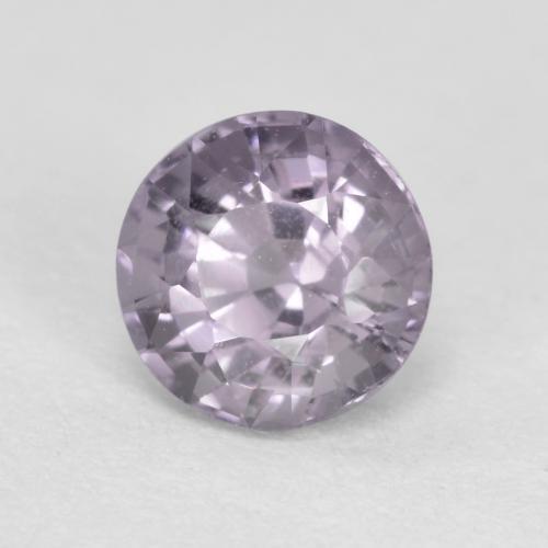 Espinela gris natural de 0,62 ct, corte redondo, VS