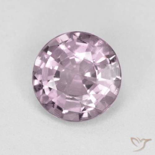 0.50ct Natural Púrpura muy claro Espinela, Redondo, VS