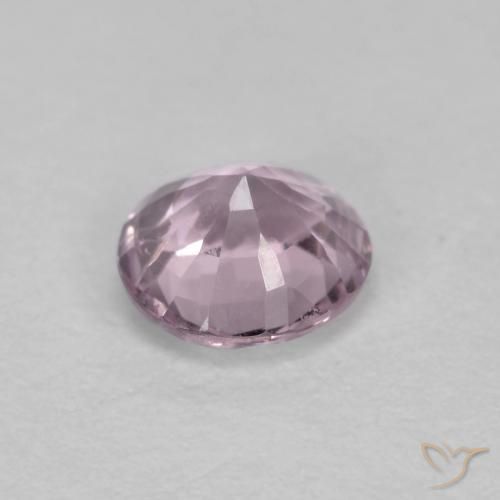 Espinela Púrpura rosáceo muy claro natural de 0.58 ct, Redondo, VS