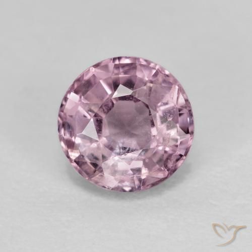 0.64ct Natural Púrpura medio Espinela, Redondo, VS, Photo A
