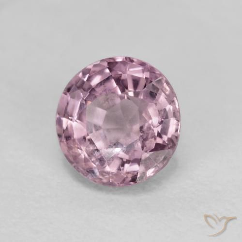 Espinela Púrpura medio natural de 0.64 ct, Redondo, VS