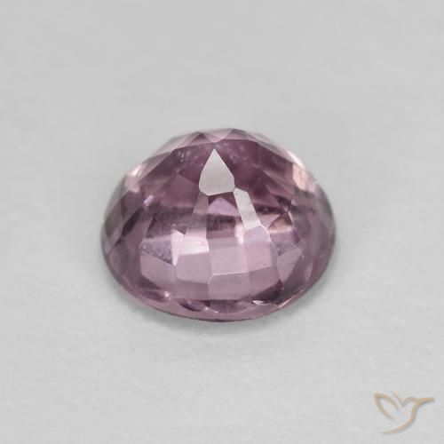Espinela Púrpura medio natural de 0.64 ct, Redondo, VS