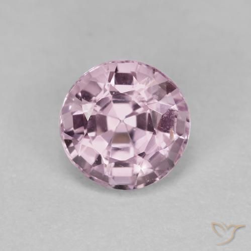 0.66ct Natural Púrpura claro Espinela, Redondo, VS
