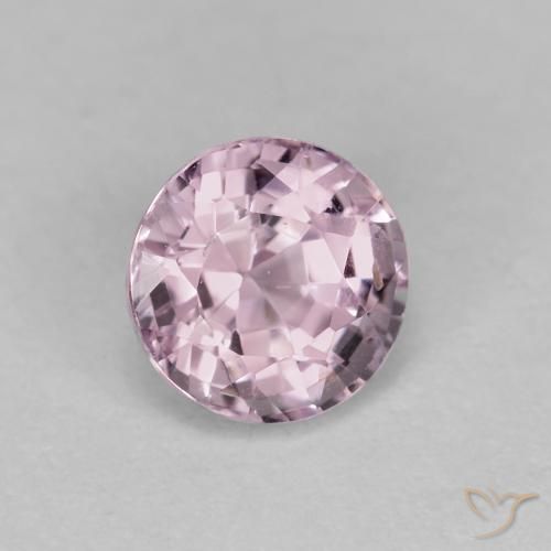 Espinela Púrpura claro natural de 0.66 ct, Redondo, VS