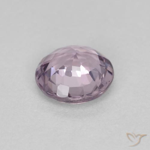 Espinela Violeta-rosado claro natural de 0.50 ct, Corte Redondo, VVS-VS