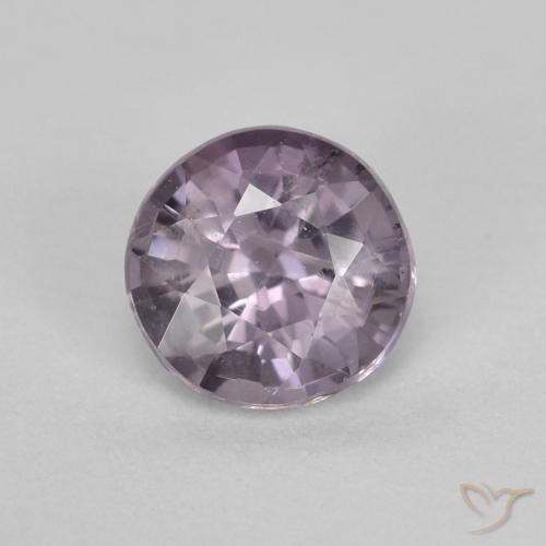 Espinela violeta natural de 0,53 ct, corte redondo, VS