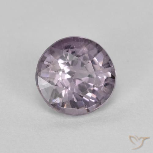 Espinela violeta natural de 0,53 ct, corte redondo, VS