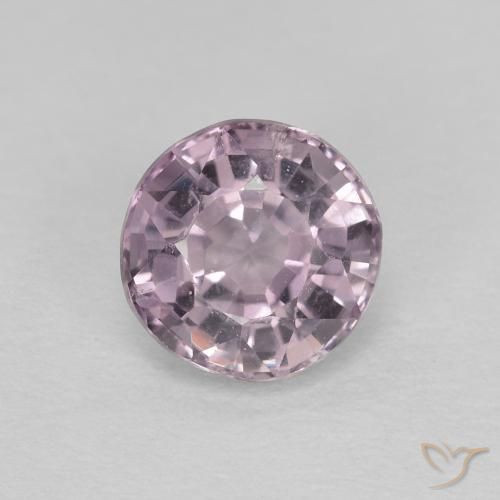 0.60ct Natural Violeta grisáceo espinela, Redondo, VVS-VS