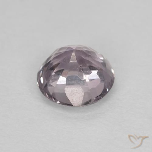 Espinela Violeta grisáceo natural de 0.60 ct, Redondo, VVS-VS