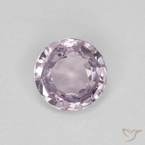 0.47ct Natural Violeta grisáceo espinela, Redondo, VVS-VS