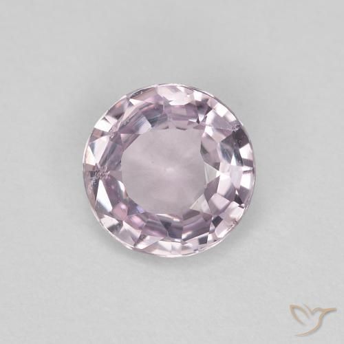 Espinela Violeta grisáceo natural de 0.47 ct, Redondo, VVS-VS