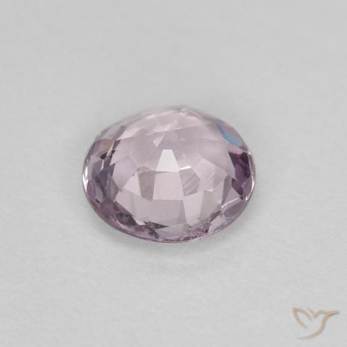 Espinela Violeta grisáceo natural de 0.47 ct, Redondo, VVS-VS