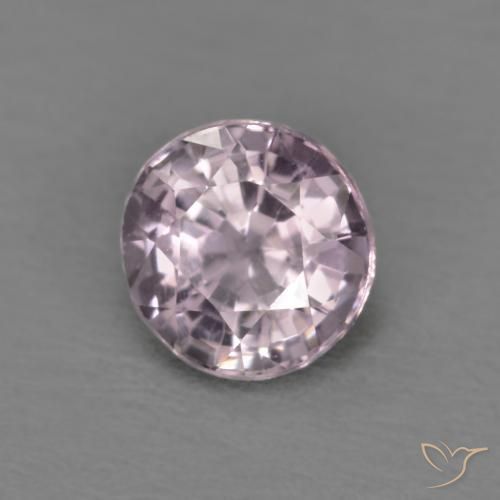 Espinela Púrpura grisáceo claro natural de 0.53 ct, Redondo, VVS-VS