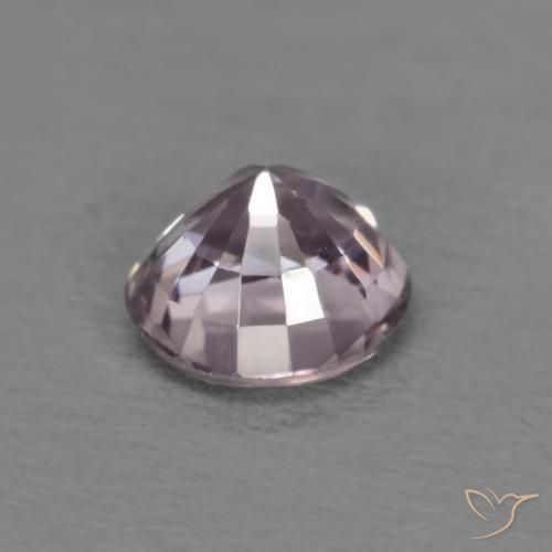 Espinela Púrpura grisáceo claro natural de 0.53 ct, Redondo, VVS-VS