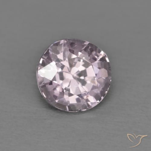 Espinela Púrpura rosáceo gris natural de 0.67 ct, Redondo, VVS-VS