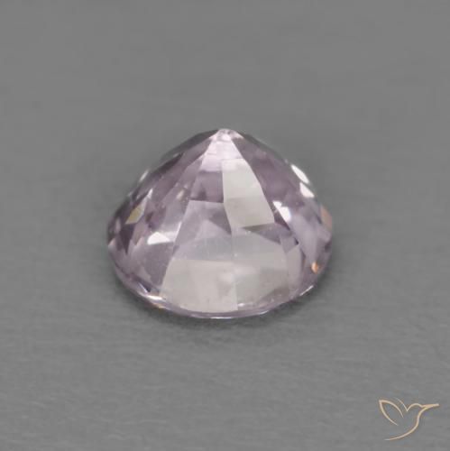 Espinela Púrpura rosáceo gris natural de 0.67 ct, Redondo, VVS-VS